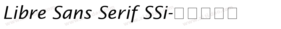 Libre Sans Serif SSi字体转换